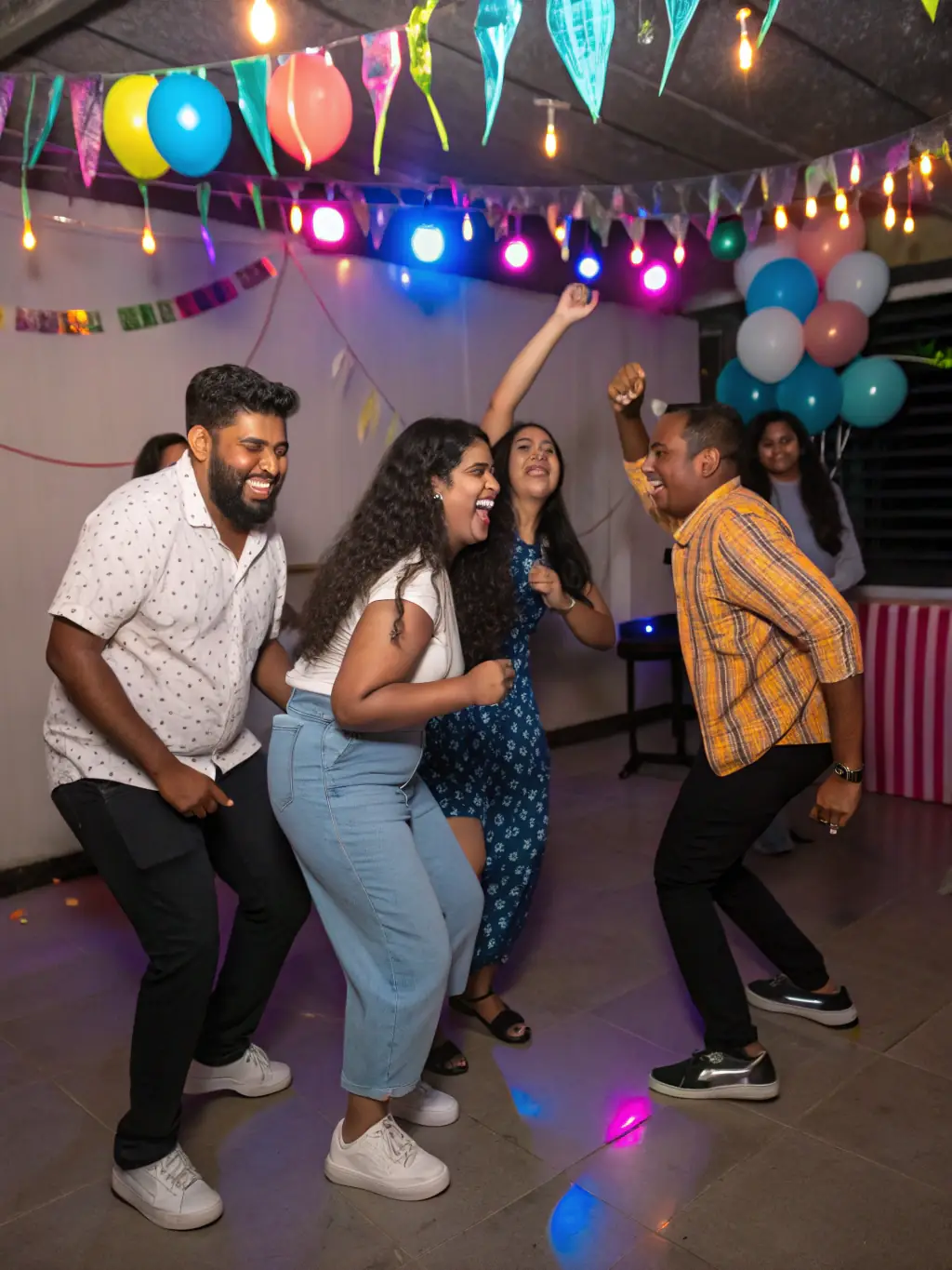 A diverse group of people enjoying a social dance at an EVENCO event, emphasizing inclusivity and fun.